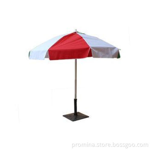 180cm Sun Beach Solid Umbrella With Safety Printed Aluminiu